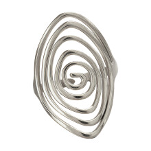 Anneau ouvert rotatif robuste en acier inoxydable,-Couleur acier