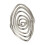 Modern Swirl Rotation Adjustable Open Ring-Steel Color 1