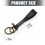 Genuine Leather Keychain Universal Key-Black silver buckle 4