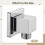 Wall Mounted Brass Shower Head Holder 360 Rotation Adjustable Chrome Bracket 5614 5