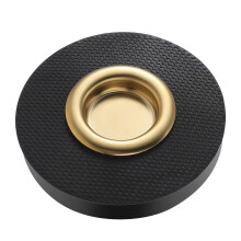 Cello Endpin Stopper with Reinforced Brass Base, AntiSlip Rock Stop Rubber Pad for Cello Performance