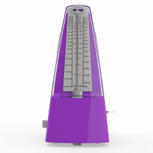 Tempi Mechanical Metronome for Musicians with Accurate Tempo Control, Visual Pendulum Cue, Purple