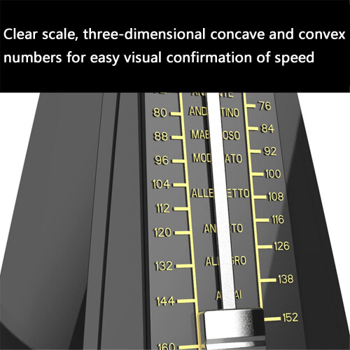 Tempi Mechanical Metronome for Musicians with Accurate Tempo Control, Visual Pendulum Cue, Purple 1