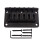 Black 6 String Bridge Replacement for Telecaster with Dual Stringing Options and Precise Saddle Adjustment 1