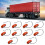 10pcs 2.5in 2LED Oval Side Marker Light 1.2W Amber 11