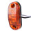 10pcs 2.5in 2LED Oval Side Marker Light 1.2W Amber 14