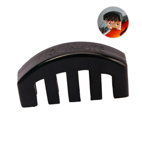Heavy Rubber Violin Practice Mute Noise Reduction Design with Bridge Protection Layer 1