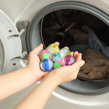 3PCS Laundry Hair Removal Balls, Reusable Pet Hair Remover for Washing Machine and Dryer, Multicolor