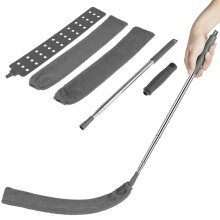 Dust Cleaner Telescopic Microfiber Duster with Flexible Long Reach and Detachable Washable Cover for Home
