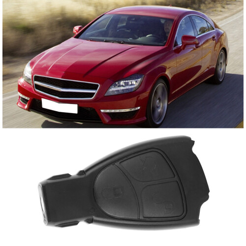 3-Button Black ABS Key Case for CE ML CLK W203-204