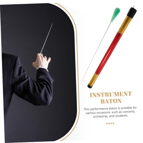 Durable Metal Conductor Baton with Protective Storage Cylinder for Orchestra Performances 2