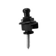Secure Guitar Strap Locks Black Copper Set, No‑Drill Snap‑On System for Acoustic and Electric Guitars