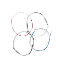 Violin Strings Set Steel Core Silver Wound for 4/4 3/4 2/4 1/4 Violins Warm Balanced Tone