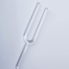 432Hz D Note Crystal Tuning Fork for Sound Therapy, Clear Tone Stress Relief Yoga Meditation with Striker
