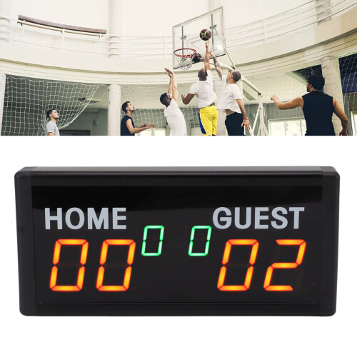 1.8/1 Inch Score Keeper with Remote, 4 Red 2 Green