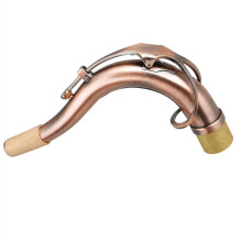 Tenor Saxophone Neck Replacement Brass Bent Design Restores Clear Tone Durable Elegant Finish (Color A)