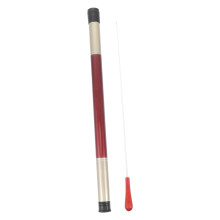 2pcs Red Sandalwood Conductor Baton Set for Marching Band and Orchestra, Lightweight Long Handle