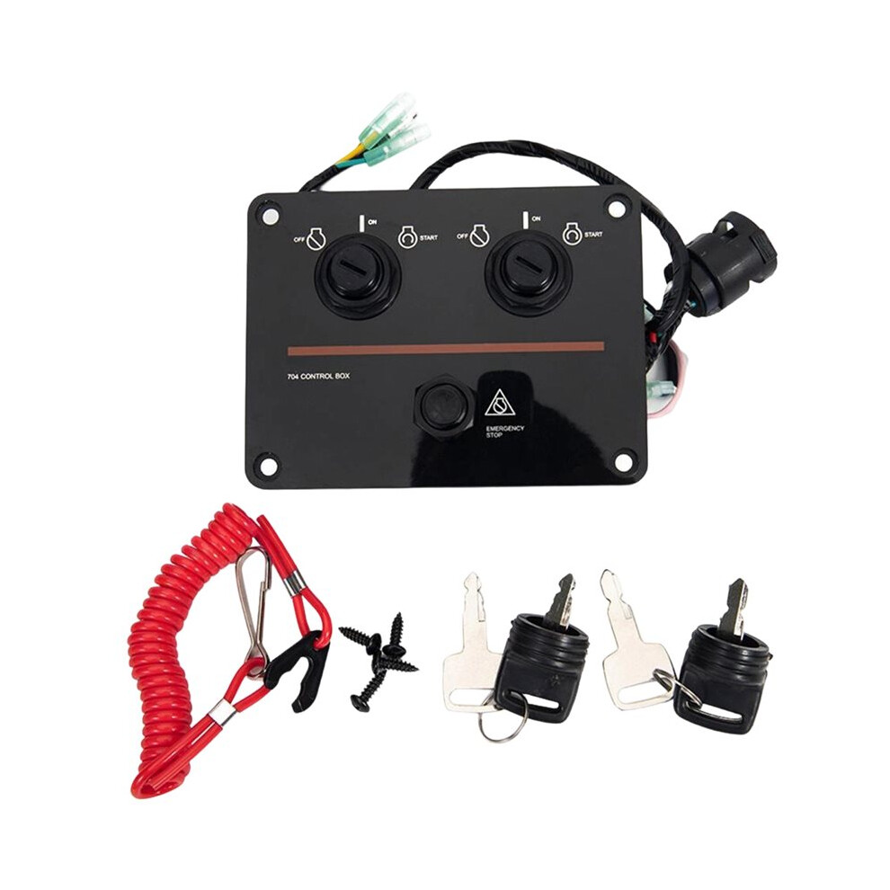 6K1-82570 12V Dual Engine Key Panel Twin Kit For Outboard Engine 6K1-82570-00 10 Pins 4711262627084