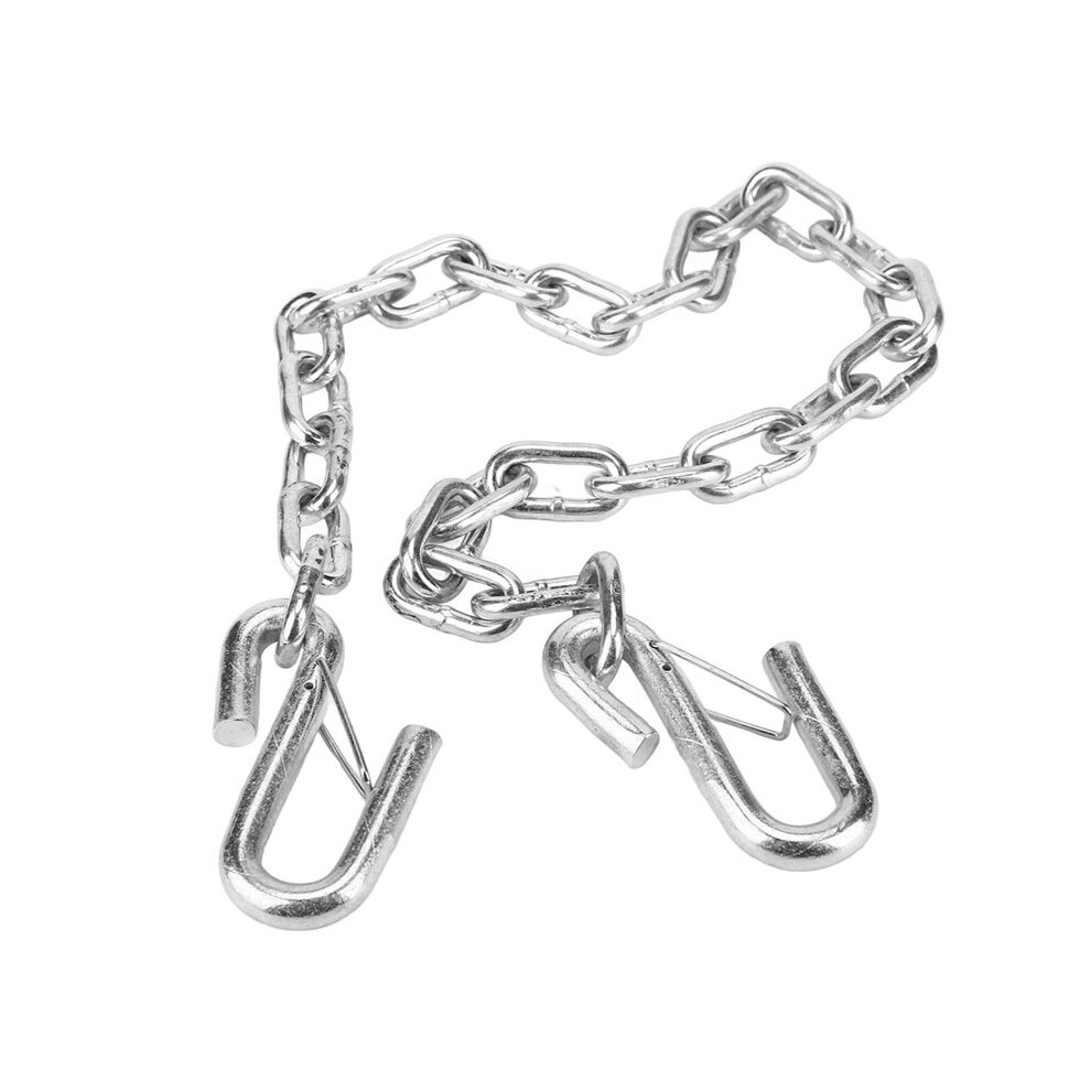 1 Meter Trailer Safety Chain 3500Lbs With Double Spring Clip Hooks For Secure Towing For Trailer Rv 6032819461530