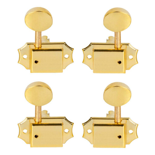 Gold 4 String Ukulele Tuning Pegs Set 2R2L Balanced Layout Stable Tuning Performance Easy Installation 1