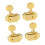 Gold 4 String Ukulele Tuning Pegs Set 2R2L Balanced Layout Stable Tuning Performance Easy Installation 4