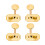 Gold 4 String Ukulele Tuning Pegs Set 2R2L Balanced Layout Stable Tuning Performance Easy Installation 5