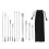Kit de 12 Spatules de Laboratoire en Acier Inoxydable à Double Extrémité pour Réactifs 2