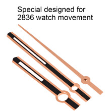 M021 Rose Gold Hands Set for 2836: 10.5/14.5/15mm