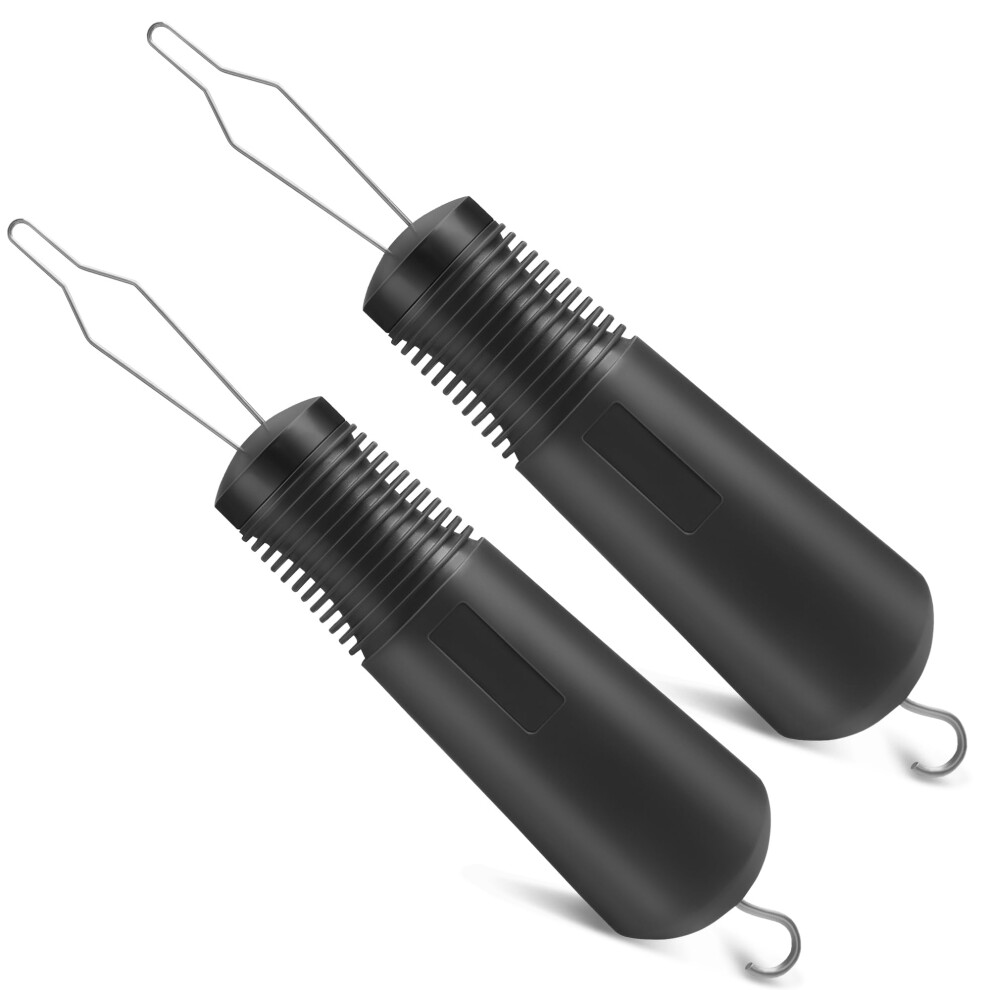 Button Hook and Zipper Puller for Seniors with Arthritis, OneHand Dressing Aid Tool 2 Pack