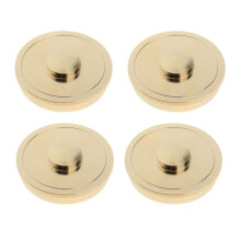 4 Pcs French Horn Bottom Caps Set, Durable Copper Replacement Parts with Precise Fit Design