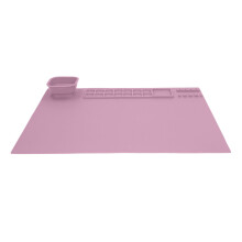 Pink Silicone Painting Mat for Kids Includes Cup Reusable & Easy Wipe 60cm