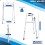 Lightweight Folding Walker for Seniors, Adjustable Aluminum Frame, OneButton Folding, 2in1 Walking Modes 2