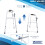 Lightweight Folding Walker for Seniors, Adjustable Aluminum Frame, OneButton Folding, 2in1 Walking Modes 3