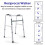 Lightweight Folding Walker for Seniors, Adjustable Aluminum Frame, OneButton Folding, 2in1 Walking Modes 5