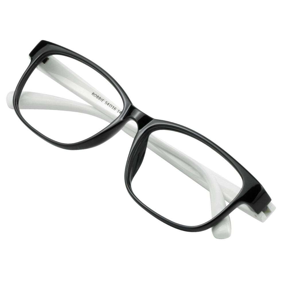 Blue Light Blocking Reading Glasses +1.50 for Men and Women, Anti Eyestrain Square Frame, Anti Glare Lens