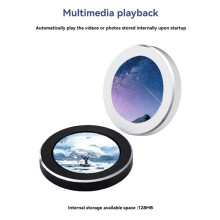 Écran IPS 2,1 Pouces, Refroidissement par Eau, USB, Affichage Secondaire 480 X 480, CPU, GPU, RAM, Disque Dur, Rotation à 360, Blanc.