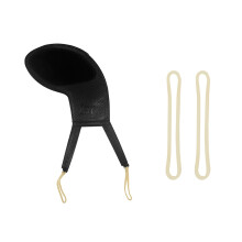 Soft PU Leather Violin Chin Rest Pad Cover for 4/4 Violin, Comfortable Cushion and Secure Elastic Fit
