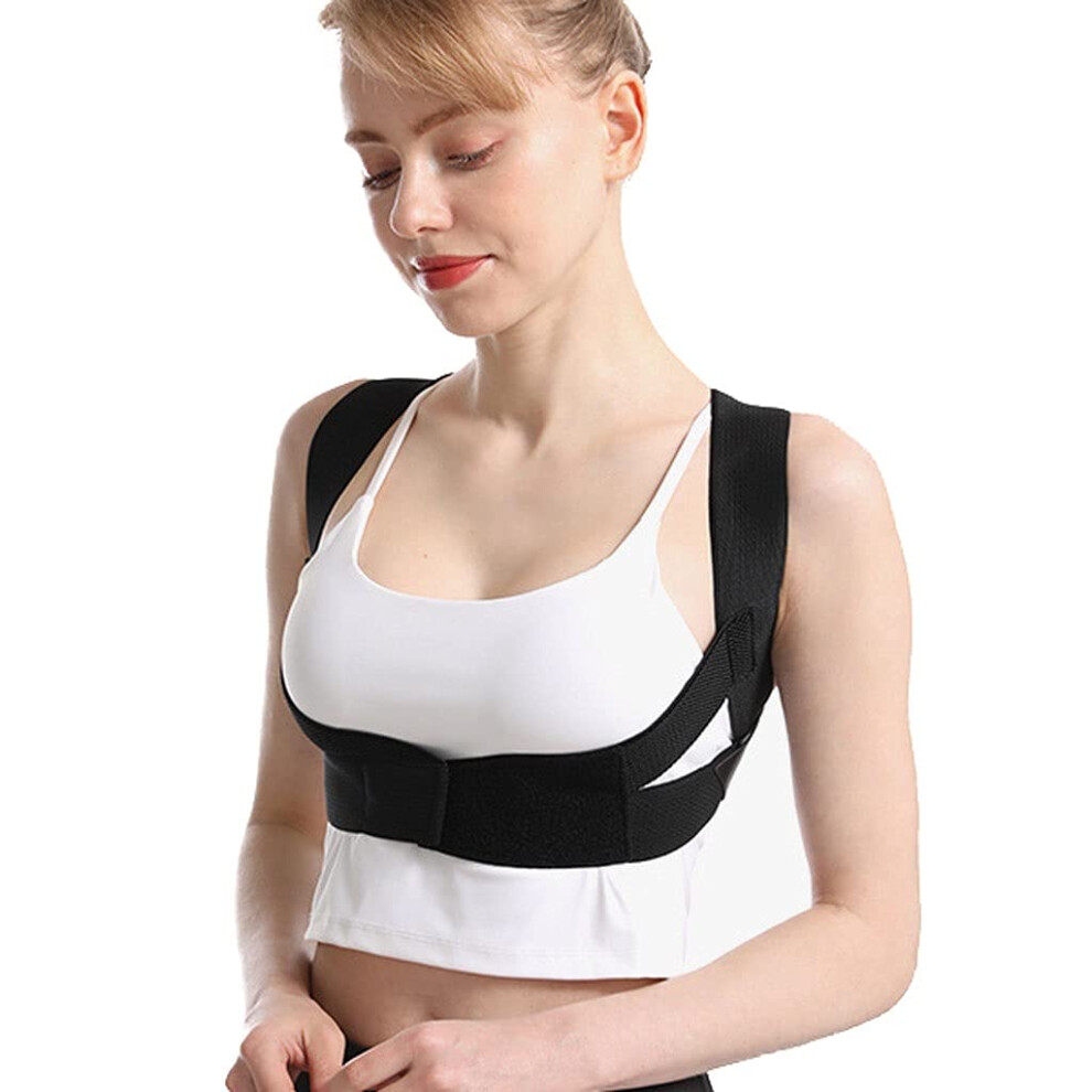 Adjustable Posture Corrector Back Brace for Women and Men, Clavicle Support and Neck Pain Relief