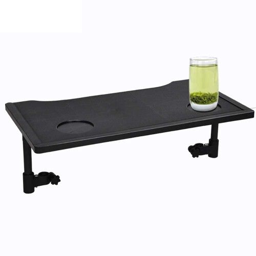 Wheelchair Tray with Cup Holder, AntiFall Edge Design Dining and Activity Table, 52x30cm Rectangular Desk