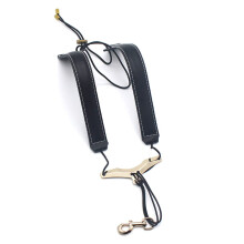 Adjustable Leather Saxophone Shoulder Strap for Alto Tenor Soprano – Ergonomic Comfort Fit