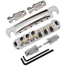 Electric Guitar Bridge 6 String Split Design with Adjustable Ball Roller for Smooth Tremolo and Precise Alignment