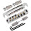 Electric Guitar Bridge 6 String Split Design with Adjustable Ball Roller for Smooth Tremolo and Precise Alignment 1