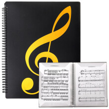Writable Spiral Sheet Music Folder, 60Page Choir Binder Fits A4 and Letter Size for Musicians