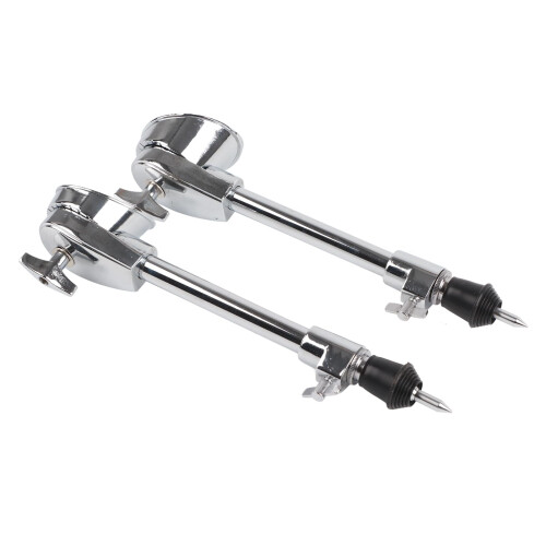 Adjustable Bass Drum Legs Chrome Stable Support Replacement Spurs Set for Percussion