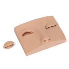 Full Size Eyelash Training Head with Realistic Skin & 3 Pairs Removable Eyelids