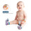 Type 8 Baby Wrist Rattles Set - Colorful Pattern 6