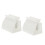 2pcs Toothpaste Squeezer Set with Stand, Easy Tube Rolling for Bathroom, Precision Squeeze Control, White 1