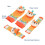 Type 8 Baby Wrist Rattles Set - Colorful Pattern 9