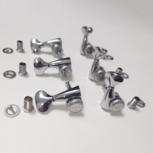 3L 3R Locking Guitar Tuners Set Nickel – Precise Tuning Pegs for Stratocaster and Telecaster