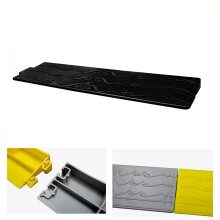Threshold Ramp for Doorways, Non Slip Plastic Wheelchair Ramp with Heavy Load Capacity, 25x10x3.5cm